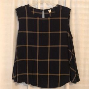 Tartan swing blouse